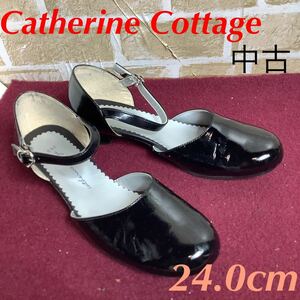 【売り切り!送料無料!】A-240 Catherine Cottage!セパレートパンプス!24.0cm!フォーマルシューズ!ドレスシューズ!ピアノ!発表会!中古!