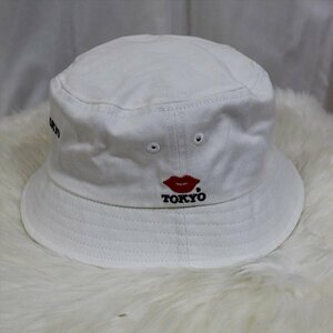 KISS TOKYO LIP LOGO HAT ロゴ刺繍 ハット HAT ホワイト 新品 帽子 白