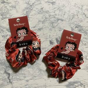 新品未使用 Betty Boop ベティブープ ベティちゃん 総柄　シュシュ　2個セット