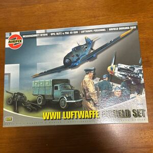 Airfix エアフィックス　1/72 WWII Luftwaffe Airfield Set ドイツ空軍基地セット(箱未開封)Bf109、オペルなど:ジオラマ