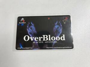【レア】【希少】OverBlood　オーバーブラッド テレカ 50度数 未使用 レトロゲーム 　PS