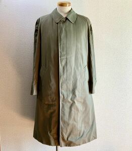 【made in England】希少 70s Aquascutum アクアスキュータム 玉虫色 Aqua5 バルマカンコート L相当 ステンカラーコート 英国製 vintage