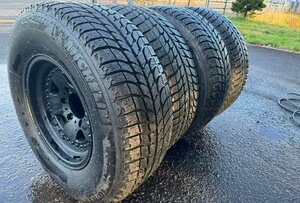 MICHELIN ミシュラン スタッドレス タイヤ ホイール 4本セット 265/70R16 6穴 6.5j PCD139.7 ハイラックス ランドクルーザー プラド \1～ 1