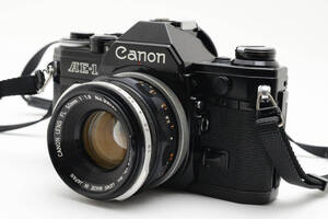 【良品】 キャノン Canon AE-1 Black + FL 50mm f/1.8 フィルムカメラ #2336473