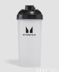 マイプロテイン プラスチック シェイカー クリア/ブラック myprotein