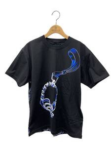 HERMES エルメス 36 マキシTシャツ プリント入り ブラック ’24 ITV0GMGKVA1B