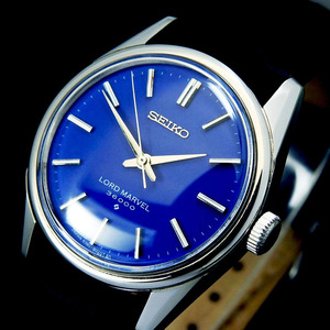 SEIKO LORD MARVEL 36000 ロードマーベル 5740-8000 Steel, Blue Dial, メンズ 手巻き(極美品、OH済み ) / 35mm