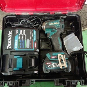 【中古現状品】★MAKITA　マキタ　TD001G　40VMAX　充電式インパクトドライバ　バッテリー×1　充電器　付属