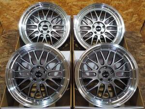 ★新作★19inch 8.5J+40 5H114.3 levanna V10-EX メッシュ深リム ドレスアップ 新品ホイール1台分 アルファード クラウン マークX ハリアー