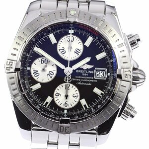 ブライトリング BREITLING A13356 クロノマット エボリューション クロノグラフ 自動巻き メンズ 良品 _785821【ev15】