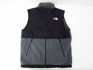 THE NORTH FACE ノースフェイス 2023秋冬 デナリ ベスト フリース ブラック/グレー NA72332 Lサイズ メンズ ◆FG6902