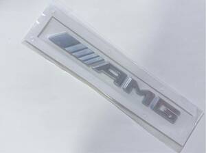 メルセデスベンツ　AMG エンブレム　両面テープ付き　立体エンブレム　　シルバー　エンブレム