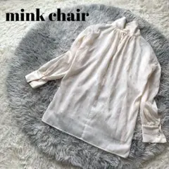 minkchair ミンクチェアー　シアー　ドットハイネックブラウス　02 M