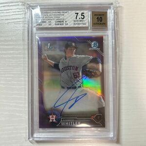 2016 Bowman Draft Forrest Whitley purple refractor auto 250枚限定　BGS