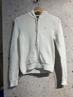 90s RALPH LAUREN ラルフローレン コットンニットパーカー