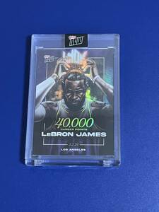 LeBron James 2023-24 Topps now バスケットボールカード LJ-40K 40,000ポイント LOS ANGELES LAKERS レブロン レイカーズ