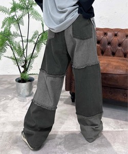 「sedacle」 加工デニムパンツ MEDIUM ブラック メンズ