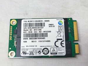 ★mSATA★SSD 128GB★使用8826時間★テスト済/保証あり★SAMSUNG(MZ-MTE1280)★クリスタルディスクインフォ正常★1337