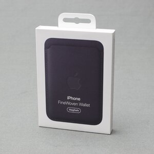 【その他】Apple（アップル）　MagSafe対応 iPhone ファインウーブンウォレット ブラック MA6W4FE/A　未使用品