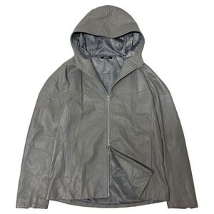 モルガンオム【MORGAN HOMME】フーディーレザーモッズコート XL 極美品 L297