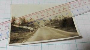 古写真 場所不明 北海道 道路 1960年代 モノクロ 個人撮影 長期自宅保管