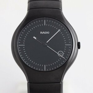 【美品】 RADO ラドー トゥルー セラミック R27816152 メンズ クオーツ ギャランティーカード・ケース付き［30950］