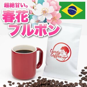 【出来立て】【 400g 】自家焙煎コーヒー豆　ブラジル原産 春花ブルボン 【高級】SAKURA さくら ブルボン キャンディコーヒー Candy Coffee