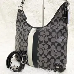 美品　COACH コーチ　ワンショルダーバッグ　2way シグネチャー　PVC