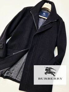 h14 【圧倒的!!アンゴラ!!】定価14万●超美品BURBERRY LONDON●洒落男のジップアップジャケット　バーバリーコート メンズ 三陽商会 