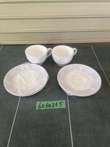 ★ COMME CA DU MODE BONE CHINA カップ&ソーサー　2客セット　保管品中古★bb713