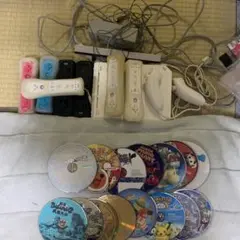 Wii➕Wiiリモコン7本➕ヌンチャク2つ➕ソフト15本セット