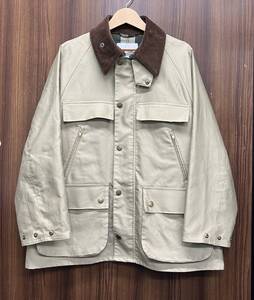 BARBOUR / バブアー BEDALE 22AW nano universe別注 ノンワックス 222MCAS018 デッキジャケット ライトベージュ サイズ36