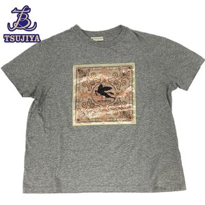 ★同梱不可★大幅値下げ！★ほぼ美品★ETRO エトロ　Tシャツ　レディース　サイズ44　スパンコール　グレー　中古A【辻屋質店A2103】