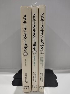 【3冊セット】メラニー・クライン トゥデイ1~3/精神病者の分析と投影同一化/思索と人格病理/臨床と技法/E.B.スピリウス/松本邦裕【ac01u】