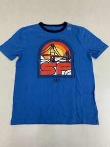 ■ＧＡＰ■新品■150■ギャップ■人気Tシャツ■ＵＳＡ■ブルー■サンフランシスコ■SF■重ね着にも■3.2-2