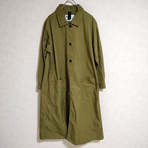 MHL. 595-2258503 SOFT DENSE COTTON サイズ2 ワンピース 2022AW カーキ エムエイチエル 4-0806M 236990