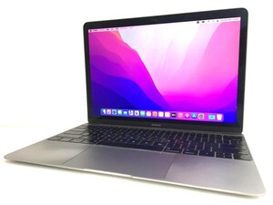 ☆【良品 13.3インチ】Apple MacBook (Retina, 12-inch, Early 2016) A1534 Core m7(6Y75)/1.3GHz RAM:8GB/SSD:512GB Monterey 動作品