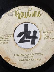 1975 スワンプ・ロック WARREN STORM LOVING CAJUN STYLE 両面VG++ 