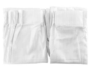 レースカーテン 遮熱 目隠し UVカット 2枚 幅150x176cm ホワイト