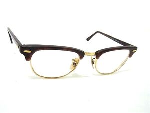 1円 Ray-Ban レイバン RB 5154 49□21 140 度入り べっ甲調 メガネ 眼鏡 めがね ブラウン系×ゴールド系 FF4248