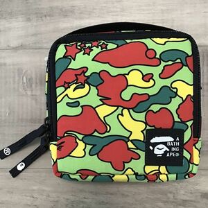 ★新品★ psyche camo ミニポーチ a bathing ape BAPE サイケカモ sta camo エイプ ベイプ nigo pharrell 迷彩 ポーチ CDケース m108