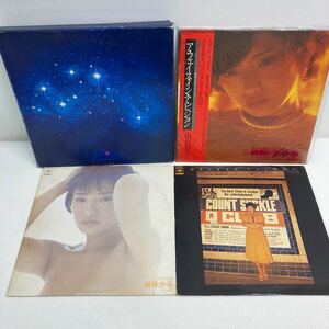 I0119A3 まとめ★山口百恵 LP レコード 4巻セット 音楽 邦楽 昭和歌姫 / 百恵伝説 / ア・フェイス・イン・ア・ビジョン / GOLDEN FLIGHT 他