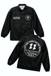 RED TAiL レッドテイル ViSE/RKK-445/V22 Nylon Coach Jacket〔Black〕サイズXL、新品、送料無料、税込価格、