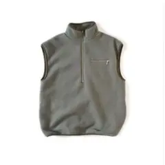 MY 1LDK WOOL FLEECE HIGHT NECK VESTグリーン0