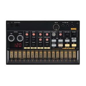 【中古】KORG アナログ リズムマシン volca beats 16ステップシーケンサー 電池駆動 スピーカー内蔵 ヘッドフォン使用可 どこでも使