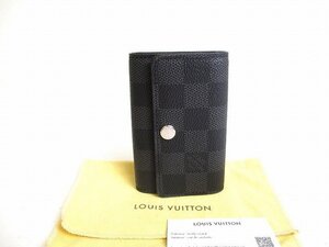 【未使用保管品】 ルイヴィトン LOUIS VUITTON ダミエグラフィット シルバー金具 ミュルティクレ6 6連 キーケース キーリング メンズ