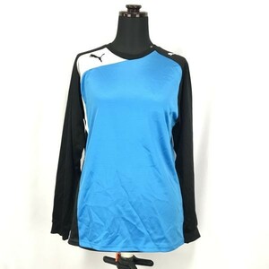 PUMA/プーマ★長袖Tシャツ【キッズ160/青/ブルー】プラクティスシャツ◆BG820