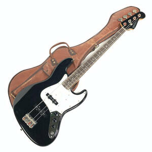 JBタイプ 4弦 エレキベース Electric Bass ブラック系 ソフトケース付 石ロゴ期 FERNANDESネックプレート★ 簡易検査品