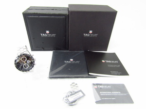 TAG HEUER タグ・ホイヤー カレラ クロノグラフ タキメーター CV2010 自動巻き メンズ 腕時計 ▼SB4512