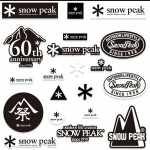 【即日・匿名発送】テント スノーピーク snowpeak ステッカー 20枚　アウトドア　シール　スマホ　ロゴ 車　タープ